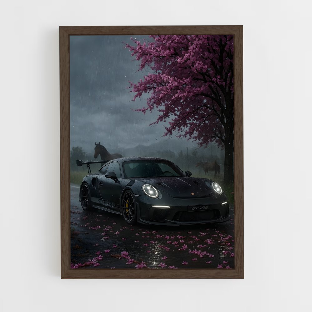 Poster Pluie de Puissance – affiche Porsche (vue 5)